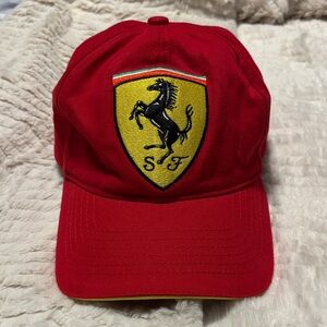Ferrari Red Cap with Iconic Shield Logo